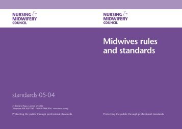 Midwives Rules and Standards - NHS East Midlands