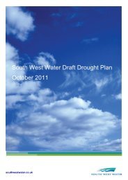 South West Water Draft Drought Plan October 2011