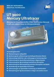 UT 3000 Mercury Ultratracer - Mercury Instruments