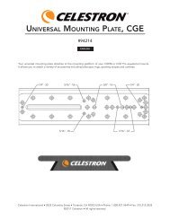 UNIVERSAL MOUNTING PLATE, CGE - Celestron