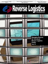 Managing Returns for Increased Reverse Logistics Profits