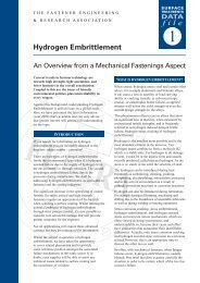 Hydrogen Embrittlement - The Fastener Engineering and Research ...