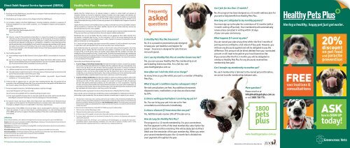 Canine Brochure - Greencross Vets