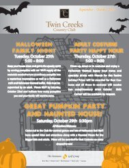 newsletter - Twin Creeks Country Club