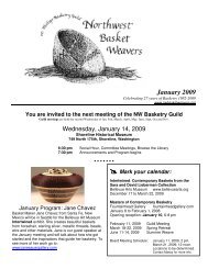 January 2009 - Northwest Basket Weavers