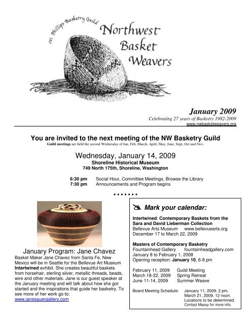 January 2009 - Northwest Basket Weavers