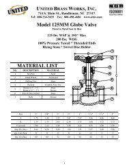 MATERIAL LIST Model 125MM Globe Valve - Steamshop
