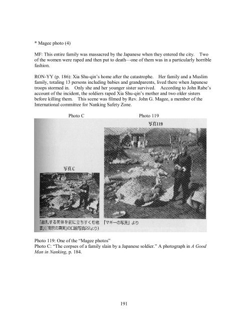 Analyzing the âPhotographic Evidenceâ of the Nanking Massacre