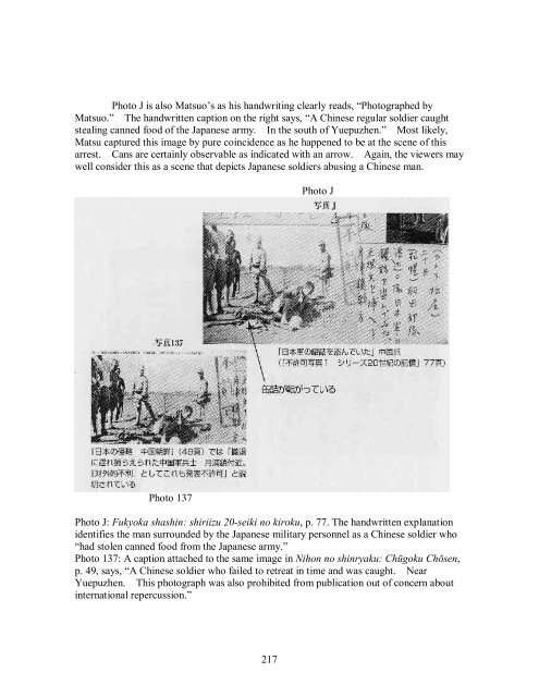 Analyzing the âPhotographic Evidenceâ of the Nanking Massacre