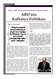 ABD'nin Kafkasya PolitikasÄ± - turan-sam