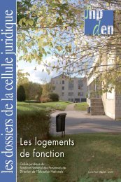 Les Logements de fonction - Snpden