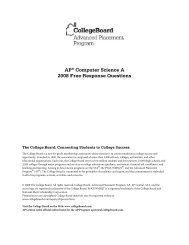 APÂ® Computer Science A 2008 Free-Response Questions