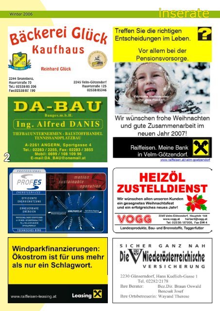 Ausgabe 4 - Velm-Götzendorf