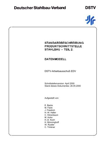 Standardbeschreibung Produktschnittstelle Stahlbau - Dlubal Software