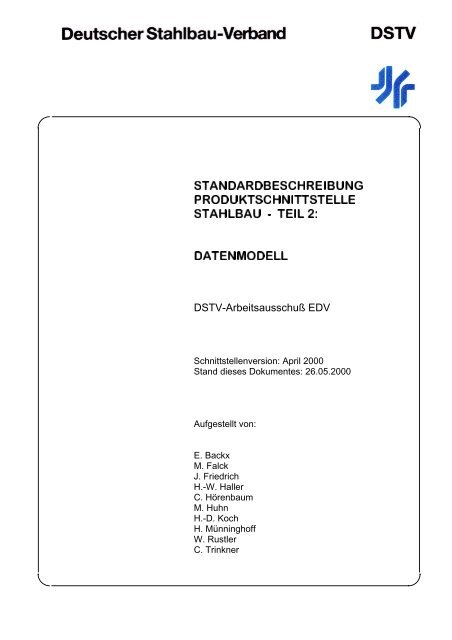 Standardbeschreibung Produktschnittstelle Stahlbau - Dlubal Software