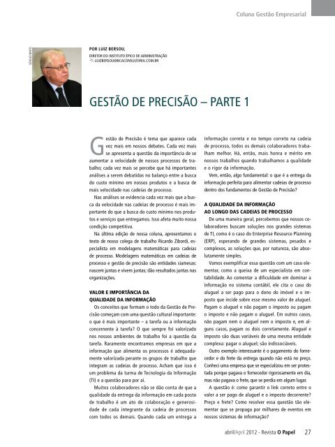 PLANO NACIONAL DE RESÃDUOS SÃLIDOS - Revista O Papel