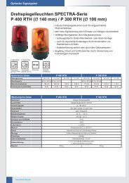 Drehspiegelleuchten SPECTRA-Serie P 400 RTH (Ã ... - IKS-Sottrum