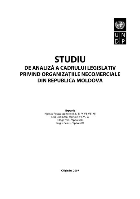 studiu de analizÄƒ a cadrului legislativ privind - UNDP Moldova