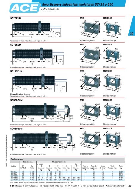 Ãdition 1.2013 Amortisseurs Industriels et de ... - BIBUS France