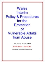 Wales adult protection policy and procedure - Monmouthshire ...