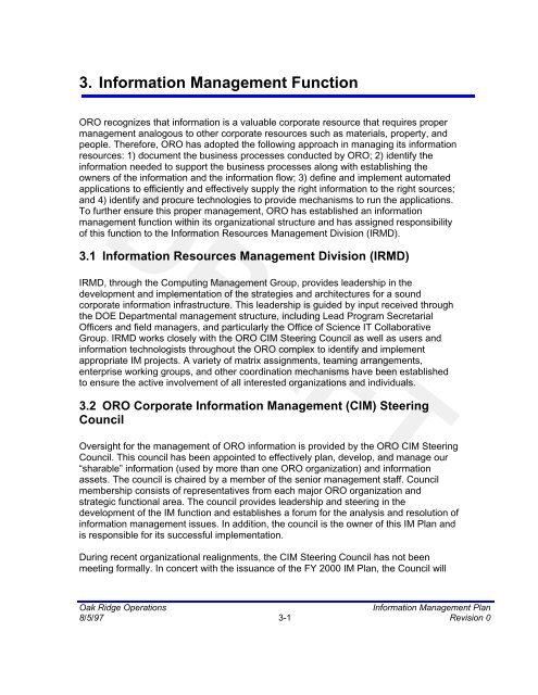 draft - DOE Oak Ridge Operations - U.S. Department of Energy