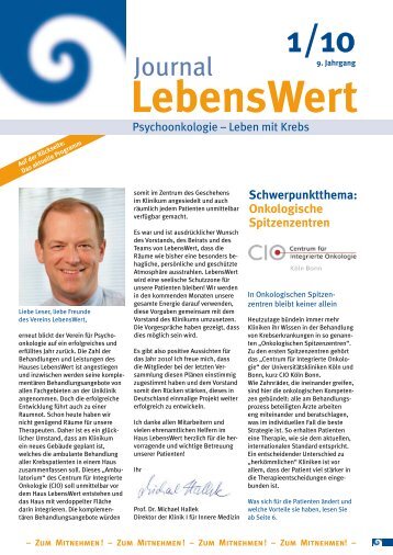 Journal LebensWert 01 / 2010  - LebensWert eV