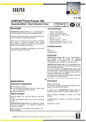 1.1-10 CHRYSO Fluid Premia 100