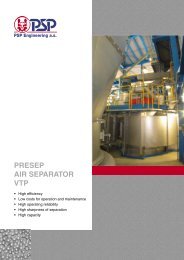 PRESEP air separator VTP - PSP Engineering