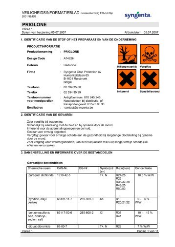 PRIGLONE - Syngenta