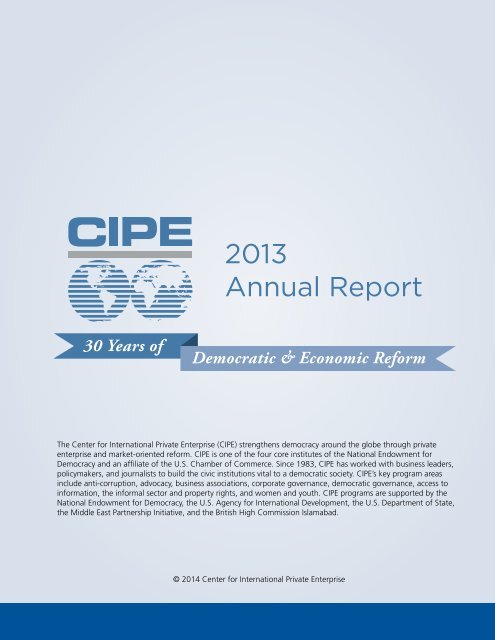 2013 CIPE Annual Report_0