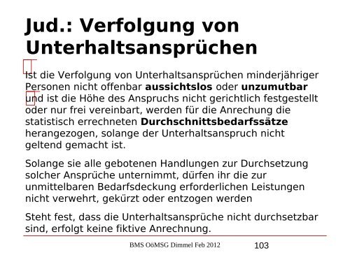 Nikolaus Dimmel: Zentrale Bereiche des BMS-Rechts