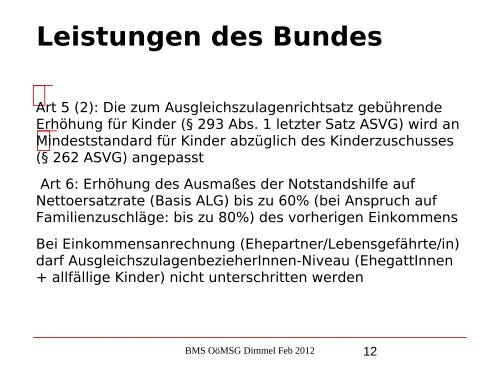 Nikolaus Dimmel: Zentrale Bereiche des BMS-Rechts