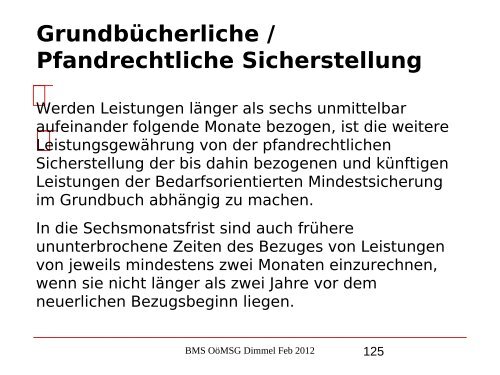 Nikolaus Dimmel: Zentrale Bereiche des BMS-Rechts