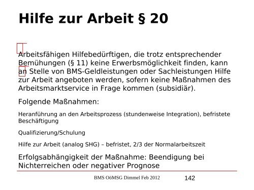 Nikolaus Dimmel: Zentrale Bereiche des BMS-Rechts