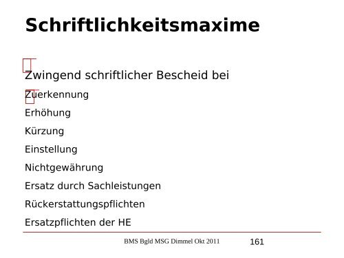 Nikolaus Dimmel: Zentrale Bereiche des BMS-Rechts