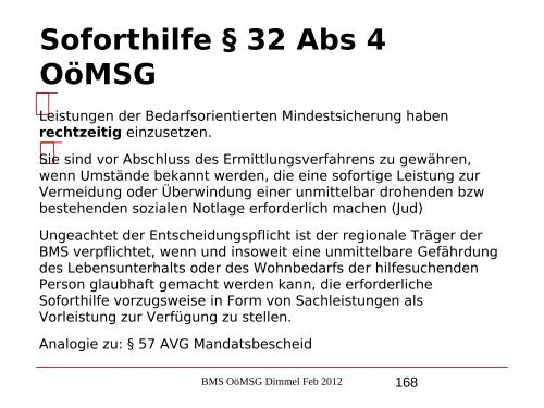 Nikolaus Dimmel: Zentrale Bereiche des BMS-Rechts