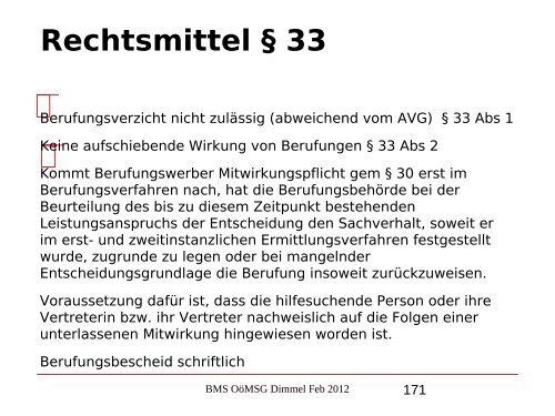 Nikolaus Dimmel: Zentrale Bereiche des BMS-Rechts