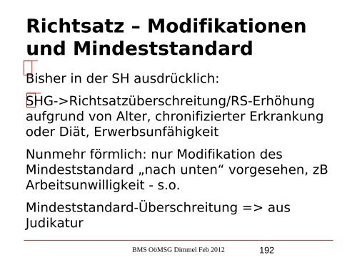 Nikolaus Dimmel: Zentrale Bereiche des BMS-Rechts