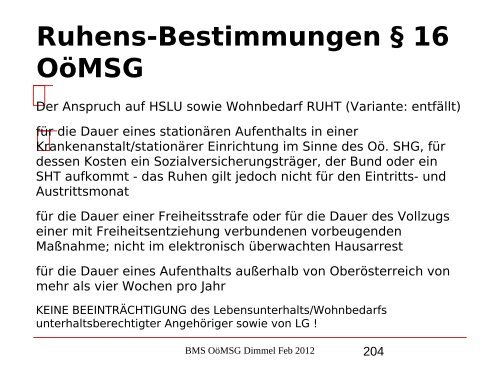 Nikolaus Dimmel: Zentrale Bereiche des BMS-Rechts