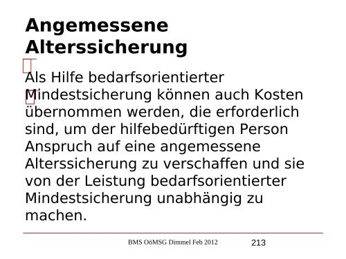 Nikolaus Dimmel: Zentrale Bereiche des BMS-Rechts