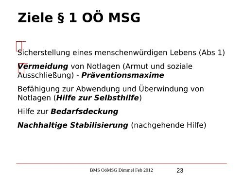 Nikolaus Dimmel: Zentrale Bereiche des BMS-Rechts