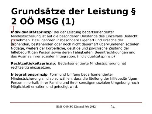 Nikolaus Dimmel: Zentrale Bereiche des BMS-Rechts