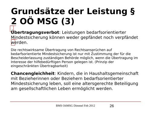 Nikolaus Dimmel: Zentrale Bereiche des BMS-Rechts