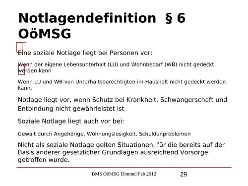 Nikolaus Dimmel: Zentrale Bereiche des BMS-Rechts