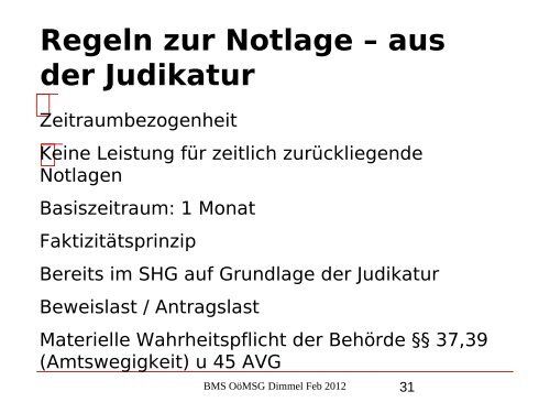 Nikolaus Dimmel: Zentrale Bereiche des BMS-Rechts