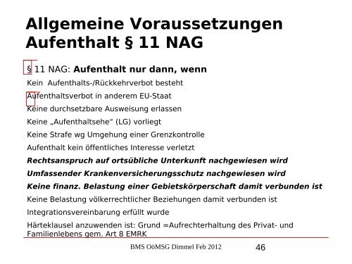 Nikolaus Dimmel: Zentrale Bereiche des BMS-Rechts