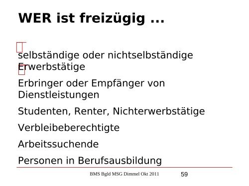 Nikolaus Dimmel: Zentrale Bereiche des BMS-Rechts