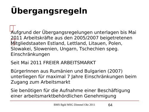 Nikolaus Dimmel: Zentrale Bereiche des BMS-Rechts