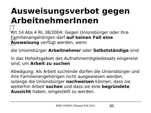 Nikolaus Dimmel: Zentrale Bereiche des BMS-Rechts