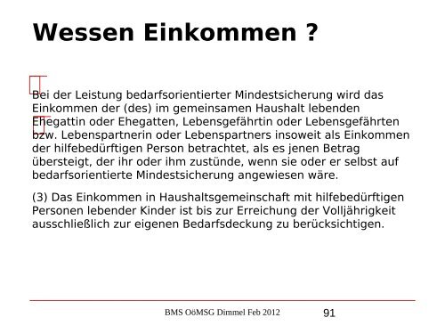 Nikolaus Dimmel: Zentrale Bereiche des BMS-Rechts